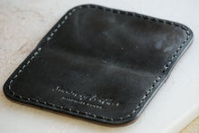 Load image into Gallery viewer, Black Leather Bifold Wallet