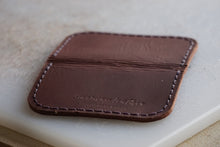 Load image into Gallery viewer, Burgundy Leather Bifold Wallet