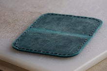 Load image into Gallery viewer, Turquoise Leather Bifold Wallet